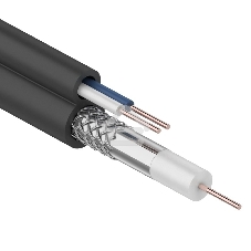 Кабель ККСВ-П+2х0,5 мм (бухта 100 м) черный Rexant