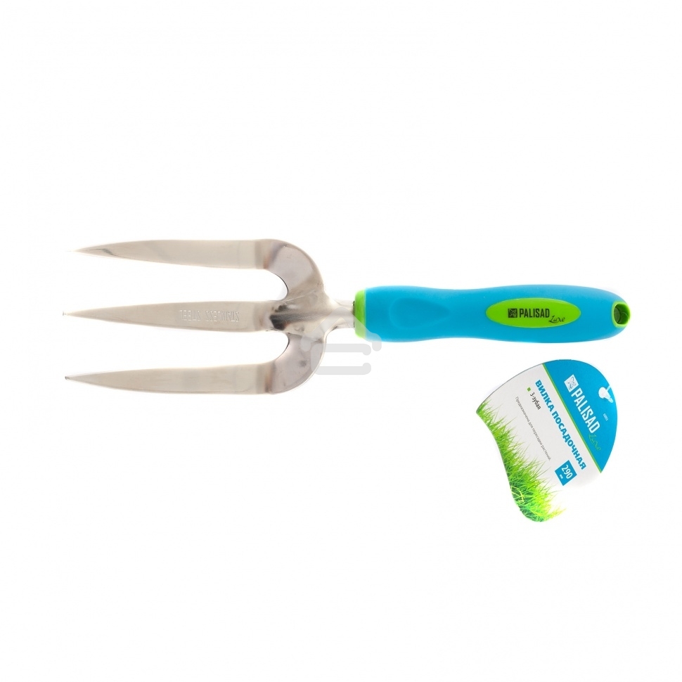 Вилка посадочная, 80х290 мм, нерж. сталь, двухкомпонентная рукоятка, PREMIUM PLUS Palisad