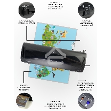 Ламинатор Heleos ЛМА3КН черный A3 (75-150мкм) 30см/мин (2вал.) хол.лам. лам.фото