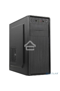 Компьютерный корпус Miditower ExeGate XP-401 Black, ATX, <XP350, Black,120mm>, 2*USB, Audio