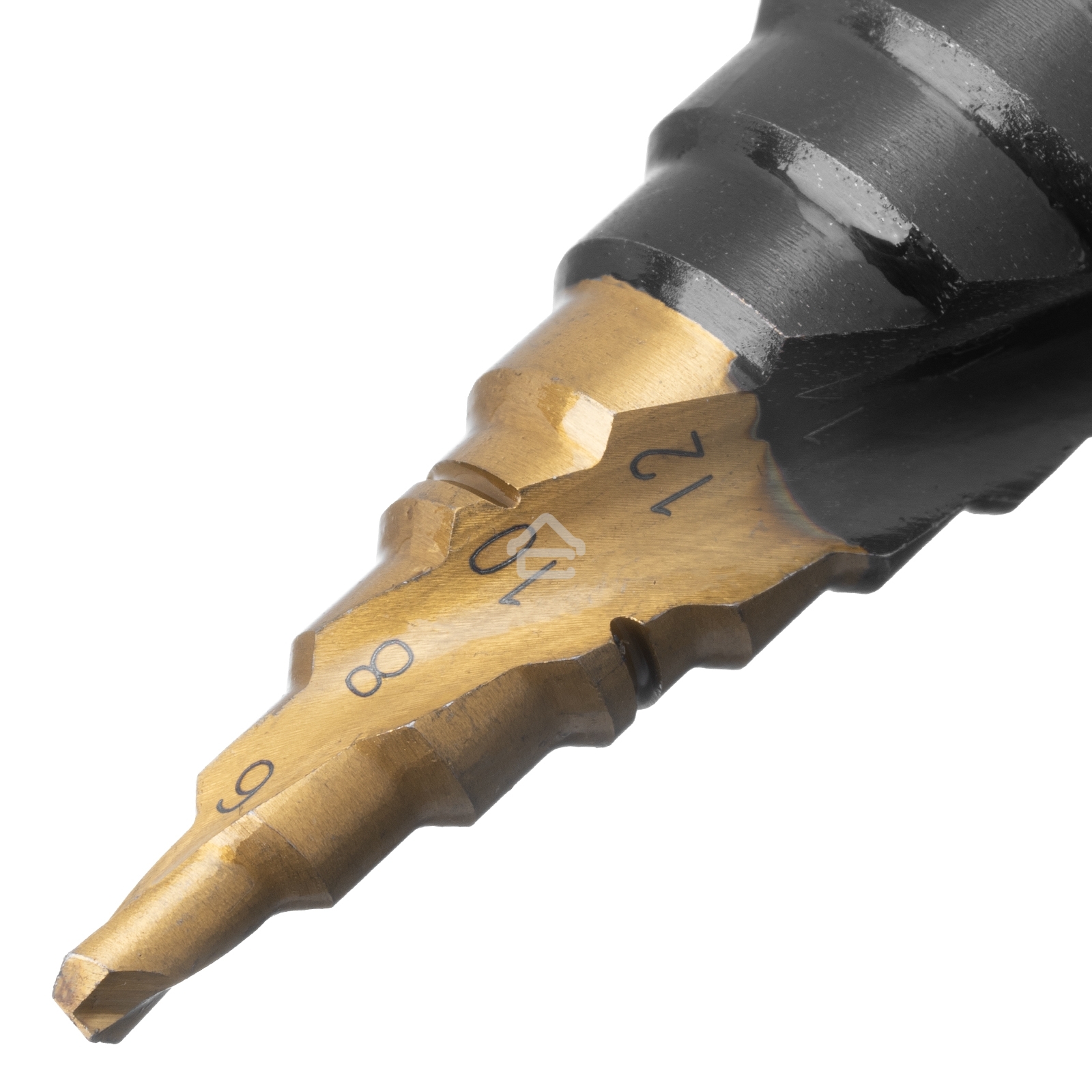 Сверло ступенчатое Denzel 4-6-8-10-12-14-16-18-20-22-24-26-28-30-32 мм, Р6М5, 6-гр. хвостовик 723606