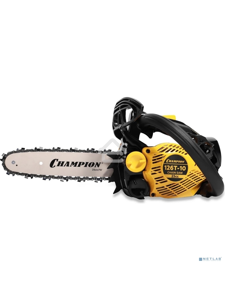 Бензопила CHAMPION 126T-10 { 1,15кВт 25см? 2,4кг }