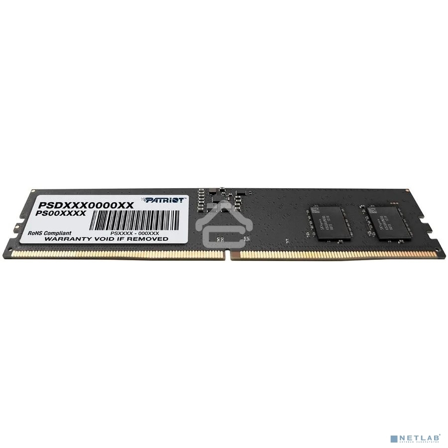 Оперативная память Patriot Signature, DDR5, 32GB (1x32 GB), 5600 MHz, CL46, DIMM