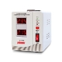 Стабилизатор напряжения Powerman AVS-D Voltage Regulator 1000VA, Digital Indication, 2x Schuko Outlets, 1m Power Cord, 230V, 1 year warranty, White