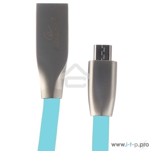 Кабель USB2.0 Cablexpert CC-G-mUSB01Bl-1M, AM/microB, серия Gold, длина 1м, синий, блистер