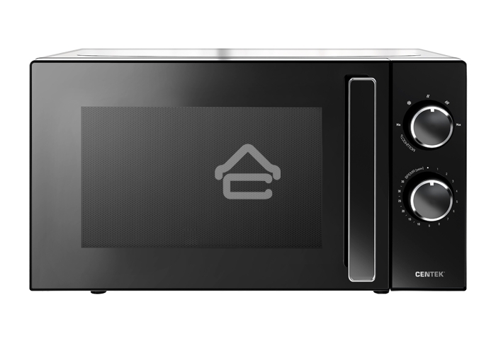 Микроволновая печь Centek CT-1560 черный, 20 л, 700 Вт, переключатели - поворотный механизм