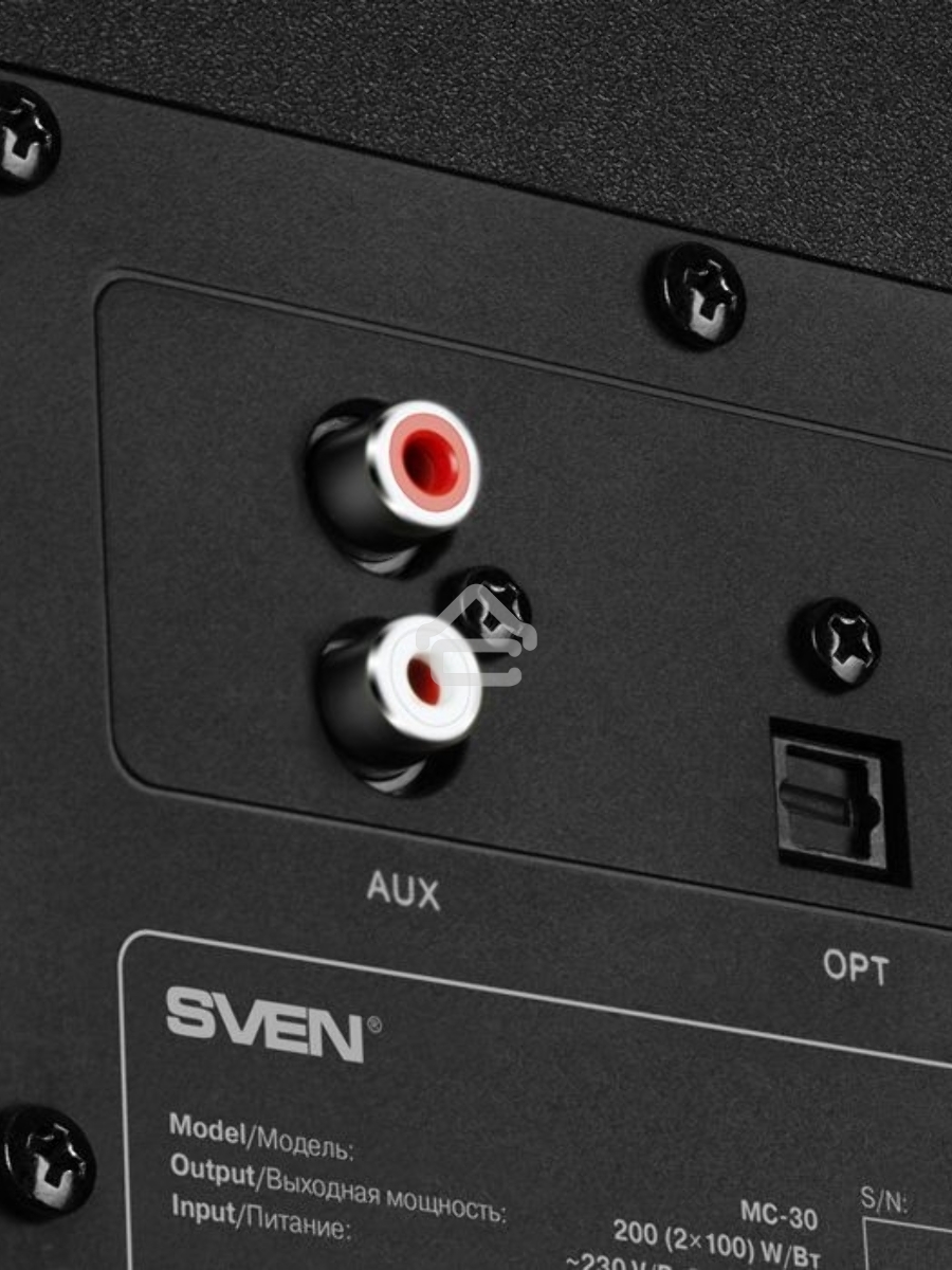 Колонки SVEN АС MC-30, черный (200 Вт, Bluetooth, пульт, Optical)
