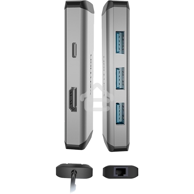 Мультифункциональный хаб Vention USB Type C 6 в 1 (CNCHB)