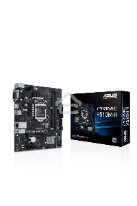 Материнская плата ASUS PRIME H510M-R R2.0-SI, LGA 1200, Intel H470, 2xDDR4, 4xSATA, 1xPCIe 4.0 x16, 1xPCIe x1, 1xHDMI, 1xVGA, 2xUSB-A 3.2 Gen 1, 2xUSB-A 2.0, 1x 1Gb LAN, 3x3.5 мм, 7.1, mATX