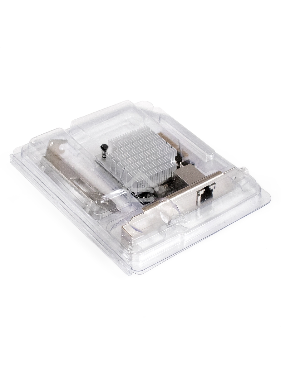 Сетевой адаптер ExeGate EXE-107S (PCI-E x4 v3.0, 1xRJ45, UTP 100Mbps/1000Mbps/2.5Gbps/10Gbps Marvell AQC107S)
