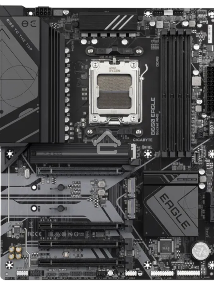 Материнская плата GIGABYTE B650 EAGLE, AM5, AMD B650, 4xDDR5, 4xSATA, 3xM.2, 1xPCI-E 4.0 x16, 1xHDMI, 1xDP, 2xUSB-C 3.2 Gen 1, 2xUSB-A 3.2 Gen 2, 6xUSB-A 2.0, 1x 1Gb LAN, 3x3.5 мм, 7.1, ATX