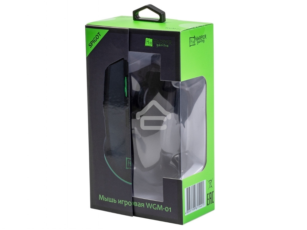 Мышь беспроводная Harper Gaming Spigot WGM-01 черный, 4000 dpi, радиоканал, USB, кнопки - 7