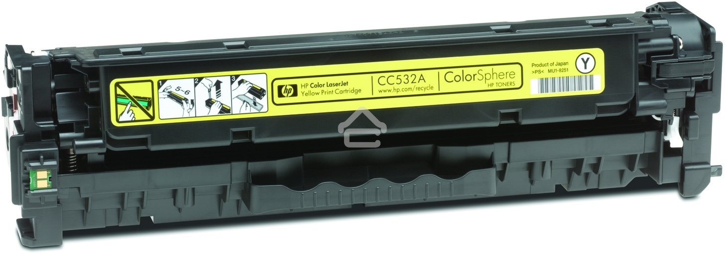 Картридж лазерный HP CC532A желтый для LJ CP2025/CM2320 2800стр.