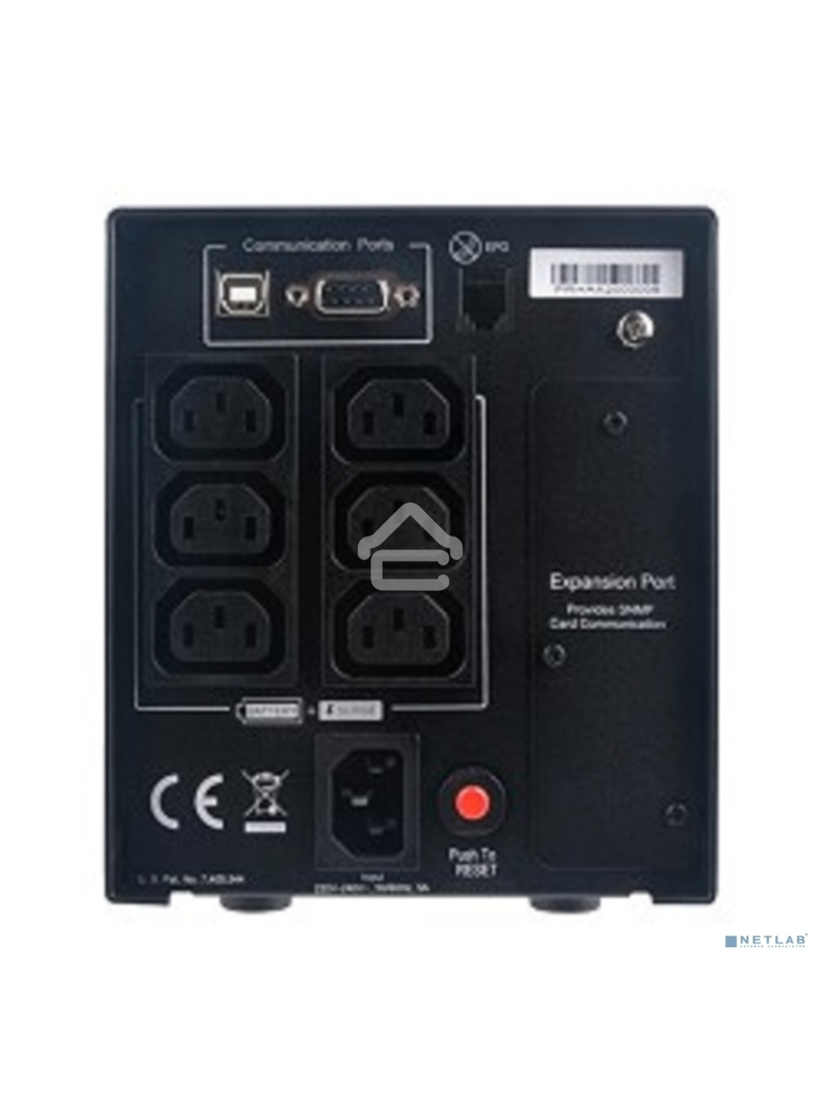 Источник бесперебойного питания CyberPower PR750ELCD 750VA/675W USB/RJ11/45 (6 IEC)