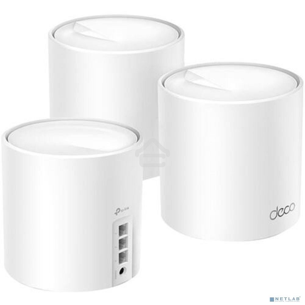 Бесшовный Mesh роутер TP-Link Deco X50(3-Pack) AX3000 10/100/1000BASE-TX (упак.:3шт)