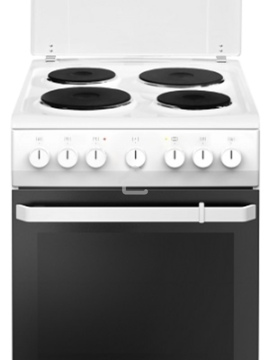 Плита электрическая Hansa FCEW54120 белый, конфорок 4 шт, духовка 62 л, 50 см x 85 см x 60 см