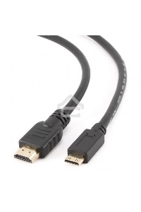 Кабель Cablexpert HDMI-mini HDMI CC-HDMI4C-6, 19M/19M, v2.0, медь, позол.разъемы, экран, 1.8м, черный, пакет