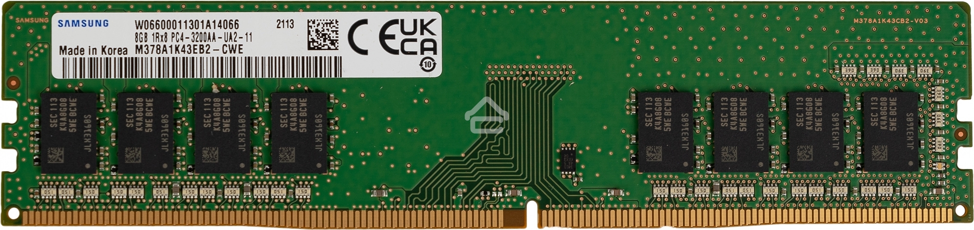 Оперативная память Samsung, DDR4, 8GB (1x8GB), 3200MHz, CL21, DIMM, OEM