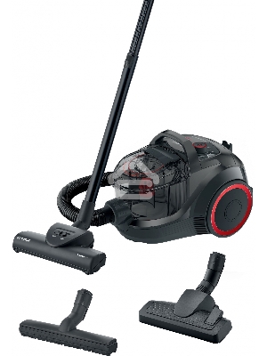 Пылесос Bosch BGS21POW2 черный, 2000 Вт, уборка сухая, пылесборник контейнер 2 л