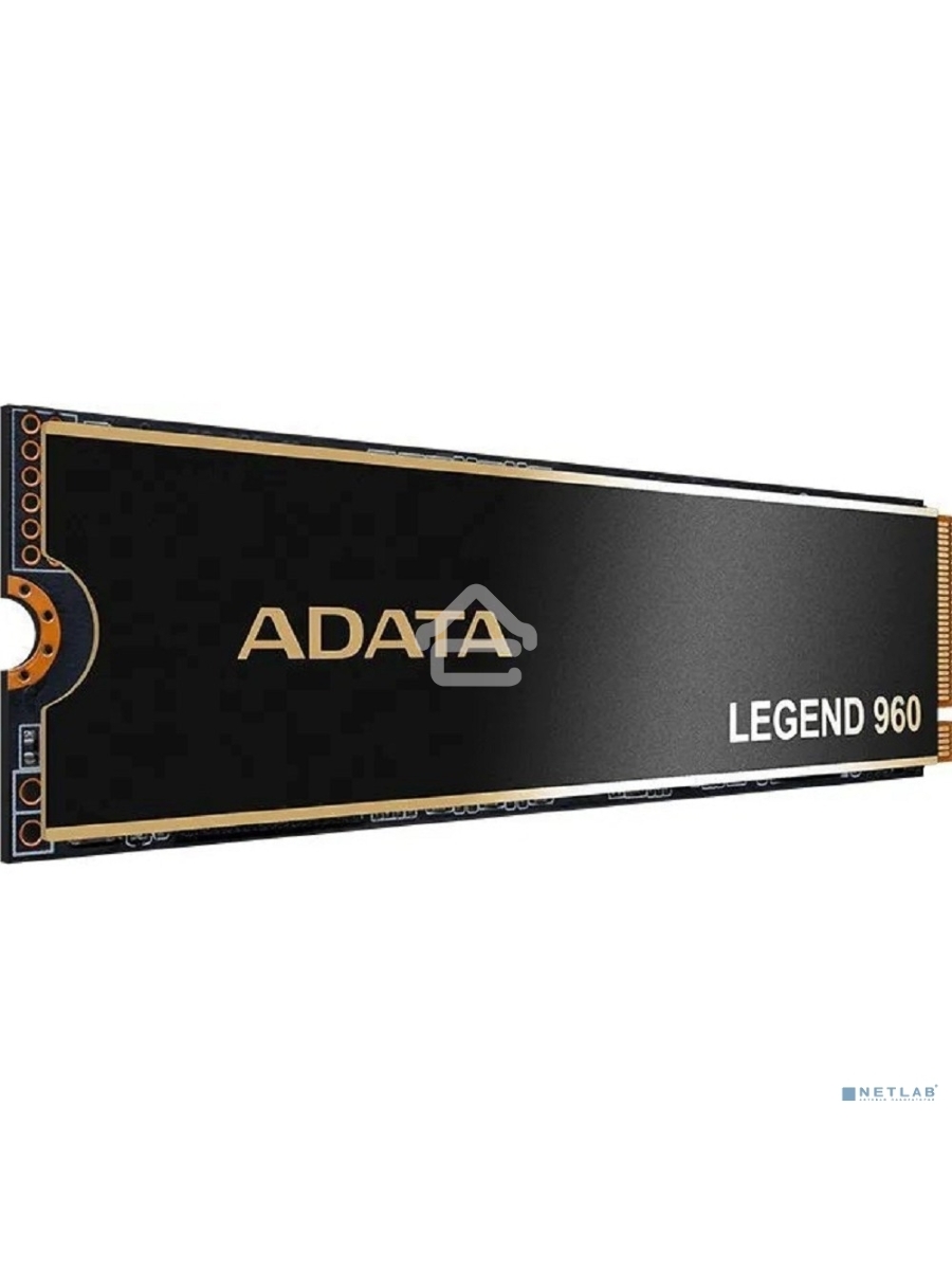 Накопитель SSD ADATA LEGEND 960, 2Tb, PCIe 4.0 x4, M.2 2280, NVMe, R/W 7400/6800, с радиатором