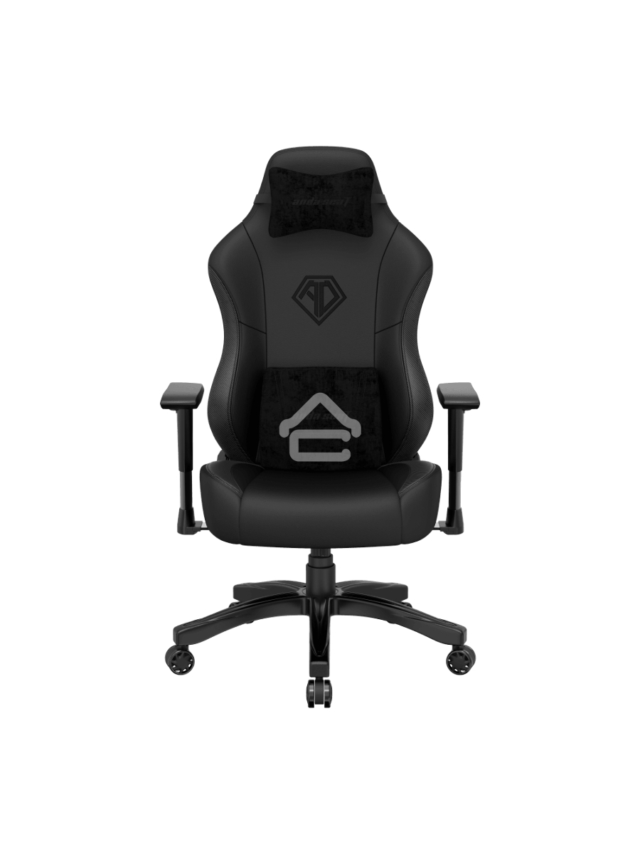 Кресло игровое Anda Seat Phantom 3, цвет черный, размер L (90кг), материал ПВХ премиум-класса (модель AD18)
