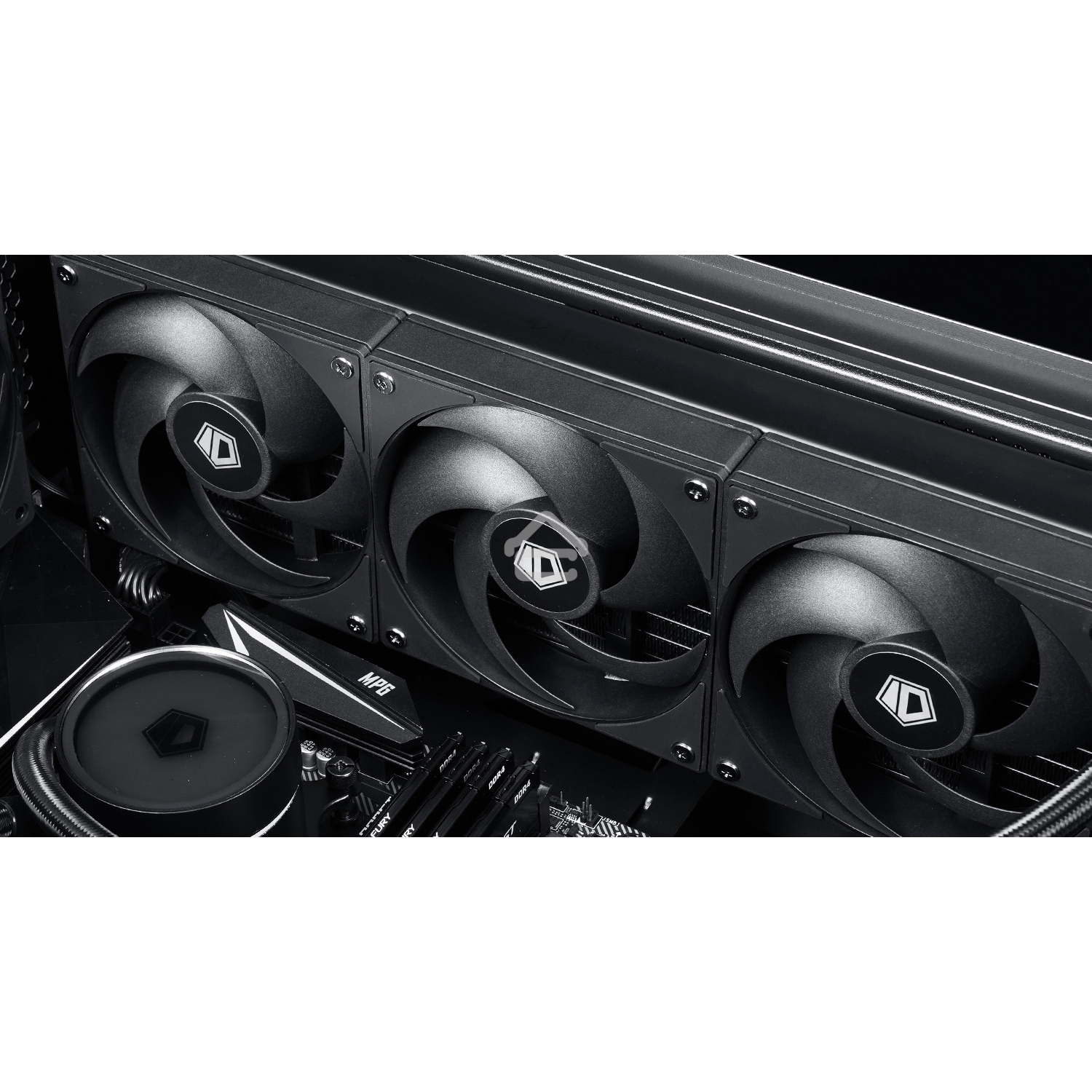 Вентилятор для корпуса ID-Cooling AS-140-K черный, 140 мм, 1800 об/мин, 24.9 дБ, 4 pin