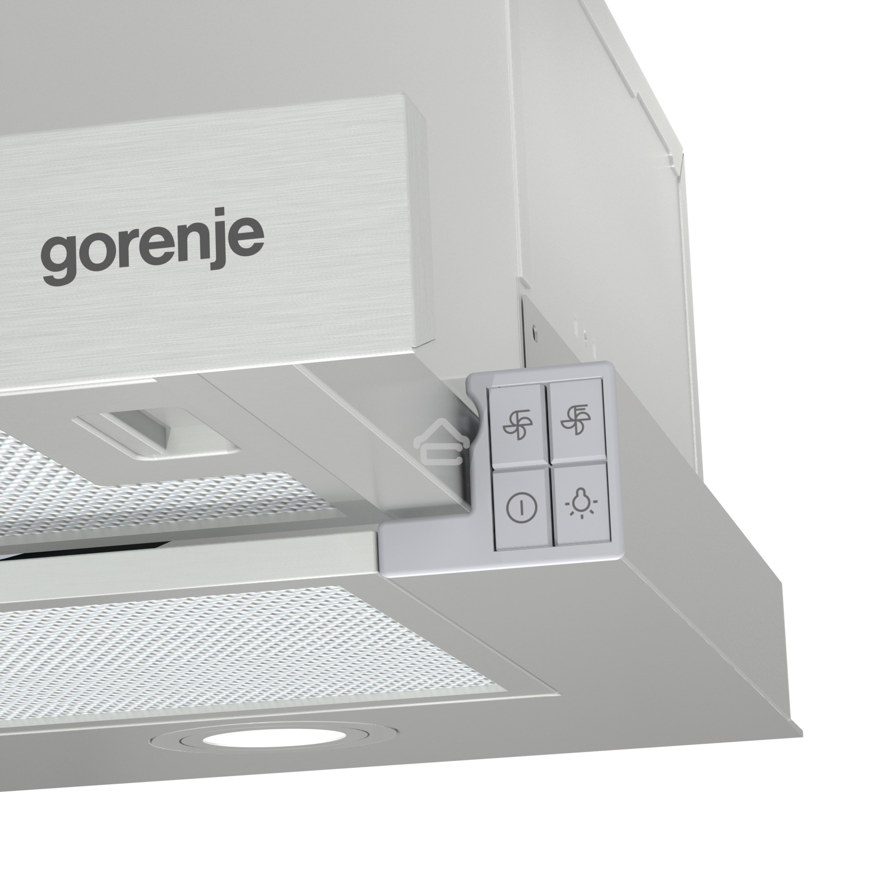 Вытяжка встраиваемая Gorenje TH62E4X нержавеющая сталь, 60 см, 450 куб. м/ч, 71 дБ