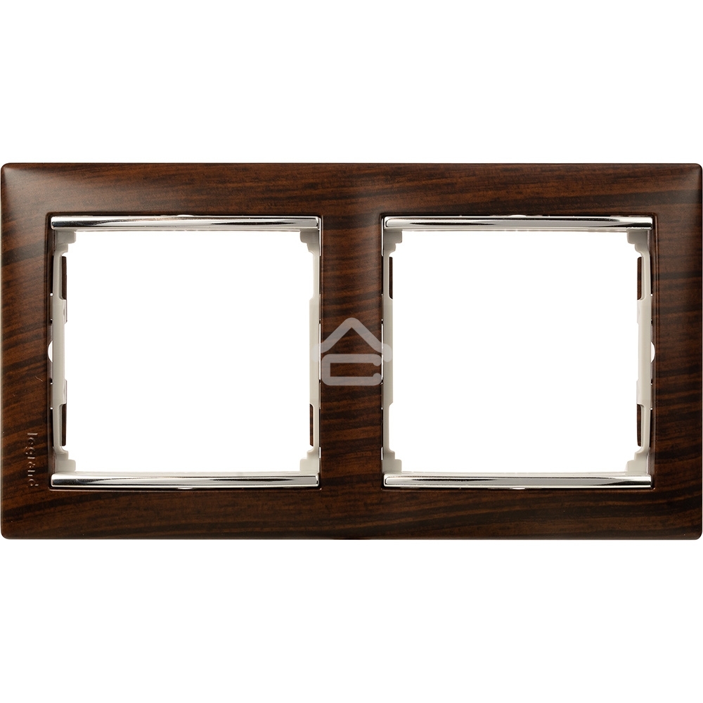 Рамка 2п гор ТемнДер/Сереб VLN Рамка 2п гор ТемнДер/Сереб VLN