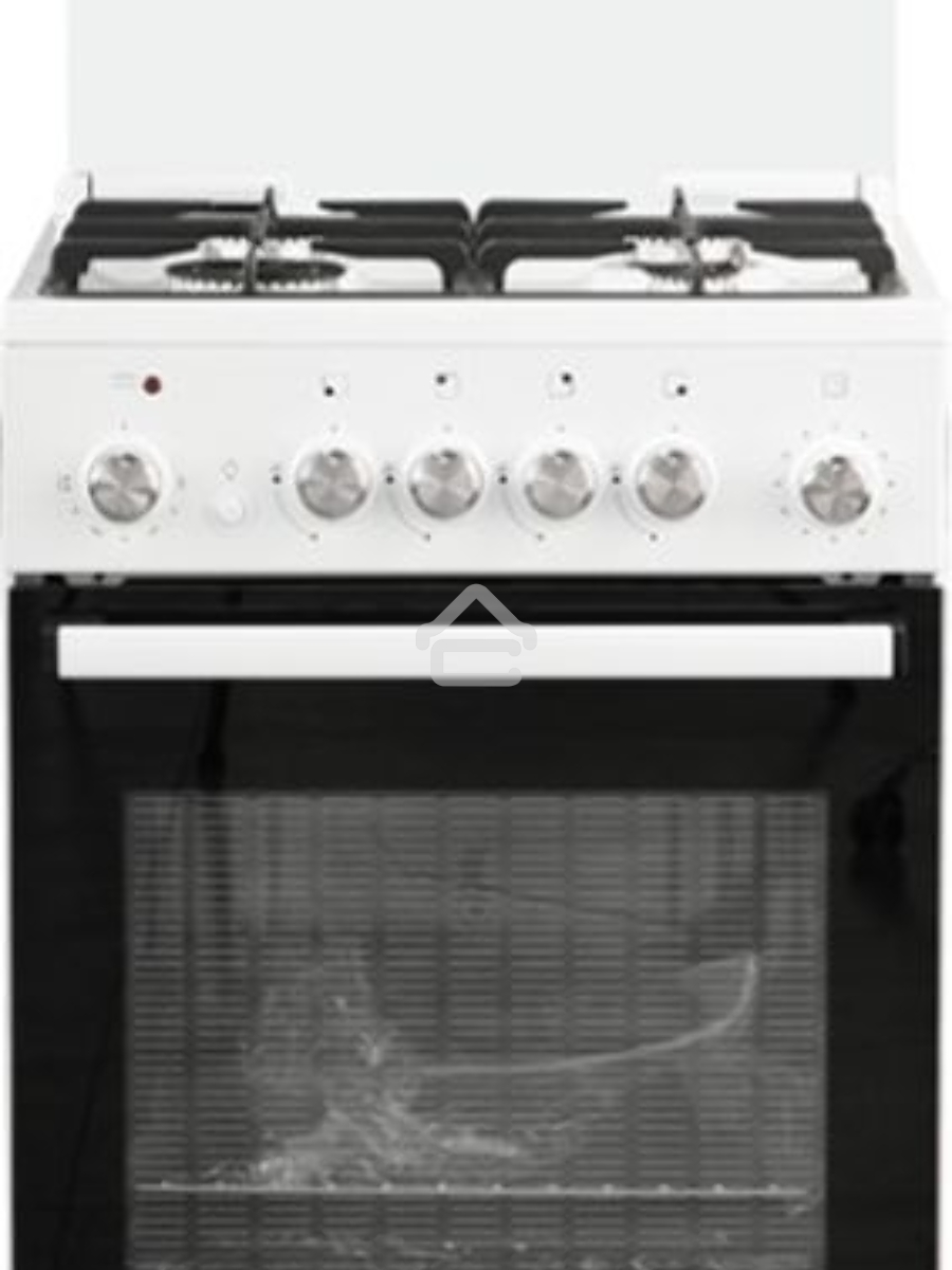 Плита комбинированная De Luxe 5040.41ГЭ (КР) ЧР белый, конфорок 4 шт, духовка 46 л, 50 см x 85 см x 50 см