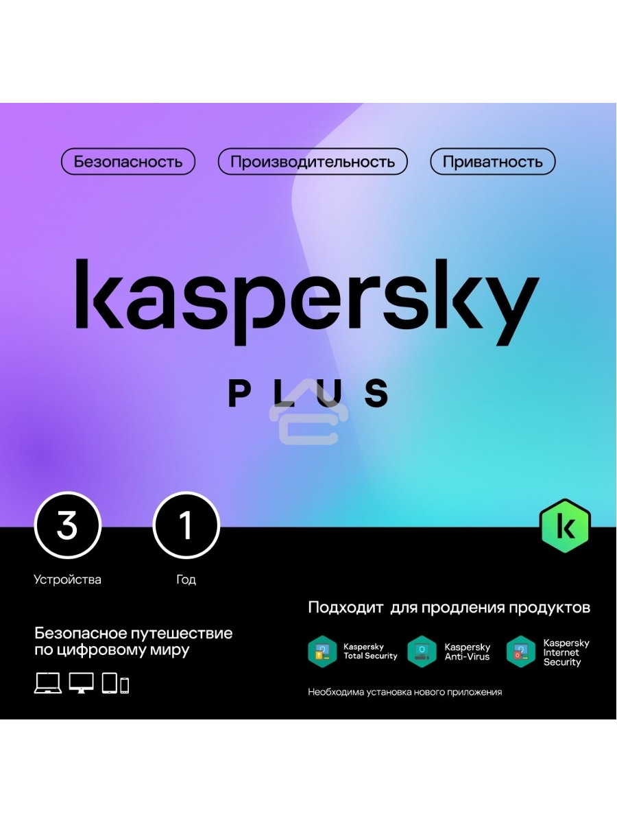 ПО Kaspersky Plus + Who Calls 5-Device 1 year Base Card (KL1050ROEFS)