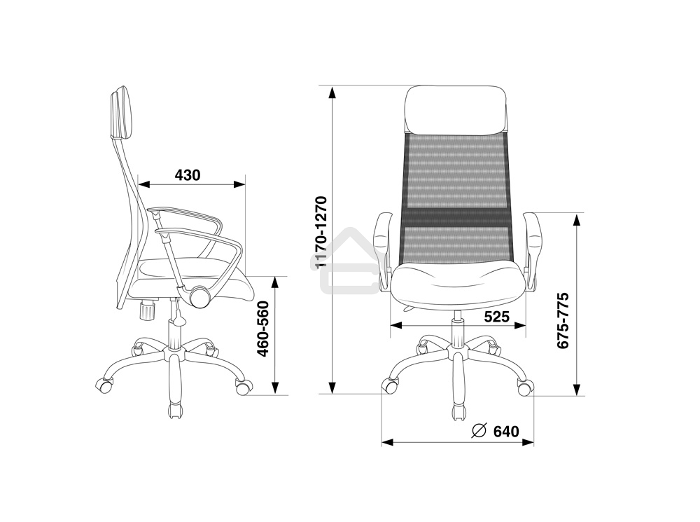 Кресло руководителя Бюрократ KB-6N/SL/B/TW-11 TW-01 TW-11 черный, сетка, крестовина хром
