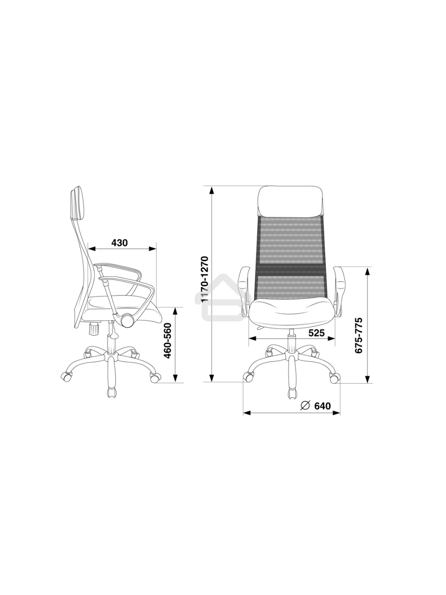 Кресло руководителя Бюрократ KB-6N/SL/B/TW-11 TW-01 TW-11 черный, сетка, крестовина хром