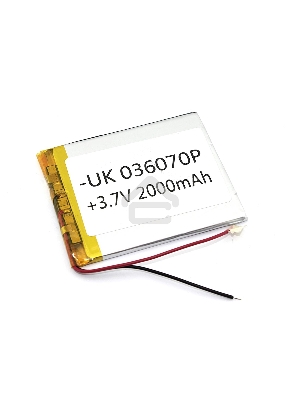 Аккумулятор Li-Pol (батарея) 3*60*70мм 2pin 3.7V/1600mAh