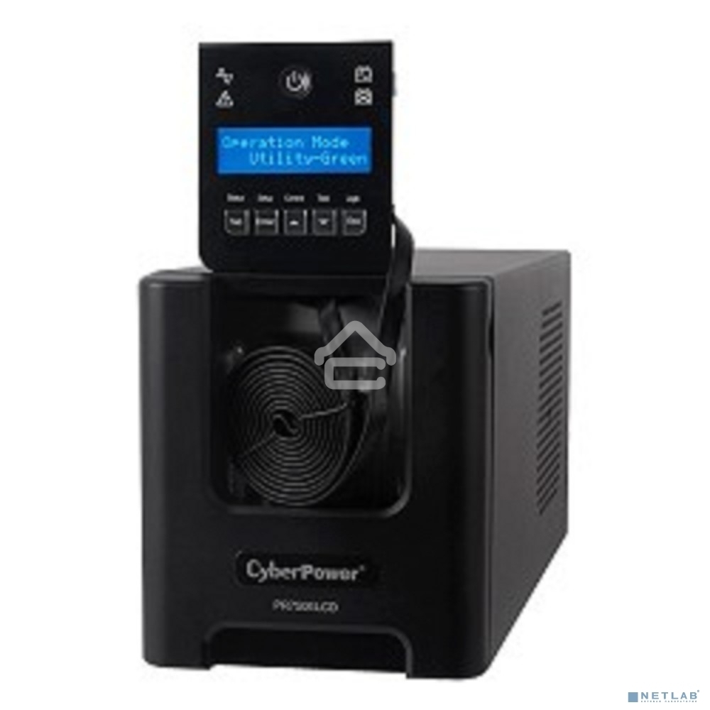 Источник бесперебойного питания CyberPower PR750ELCD 750VA/675W USB/RJ11/45 (6 IEC)