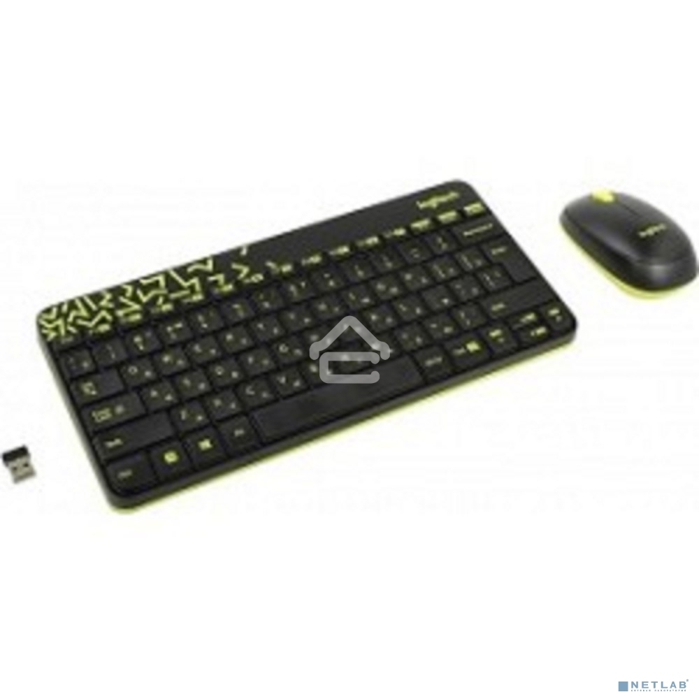 Клавиатура + мышь Logitech Wireless Desktop MK240 Nano Black Retail Combo