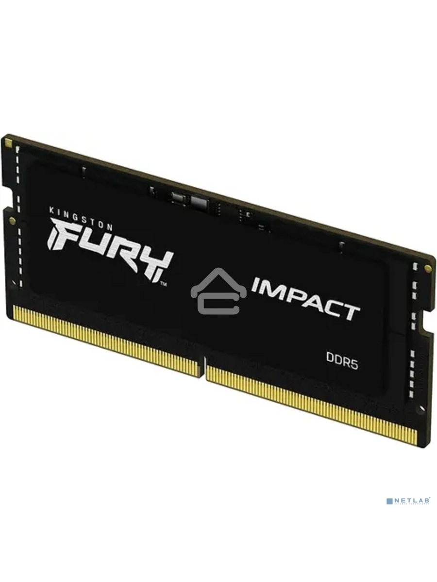 Оперативная память Kingston Fury Impact, DDR5, 8GB (1x8GB), 4800MHz, CL38 SO-DIMM