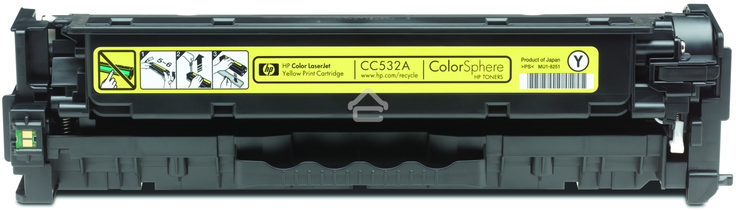 Картридж лазерный HP CC532A желтый для LJ CP2025/CM2320 2800стр.