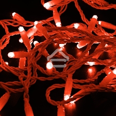 Гирлянда Neon-night Нить 10м, с эффектом мерцания, белый ПВХ, 230В, красный