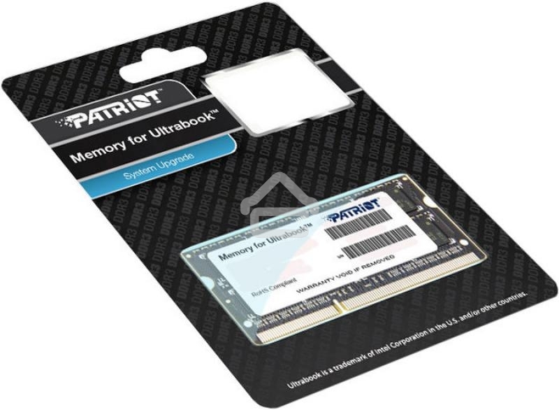 Оперативная память Patriot, DDR3L, 8Gb (1x8 GB), 1600 MHz, CL11, SO-DIMM