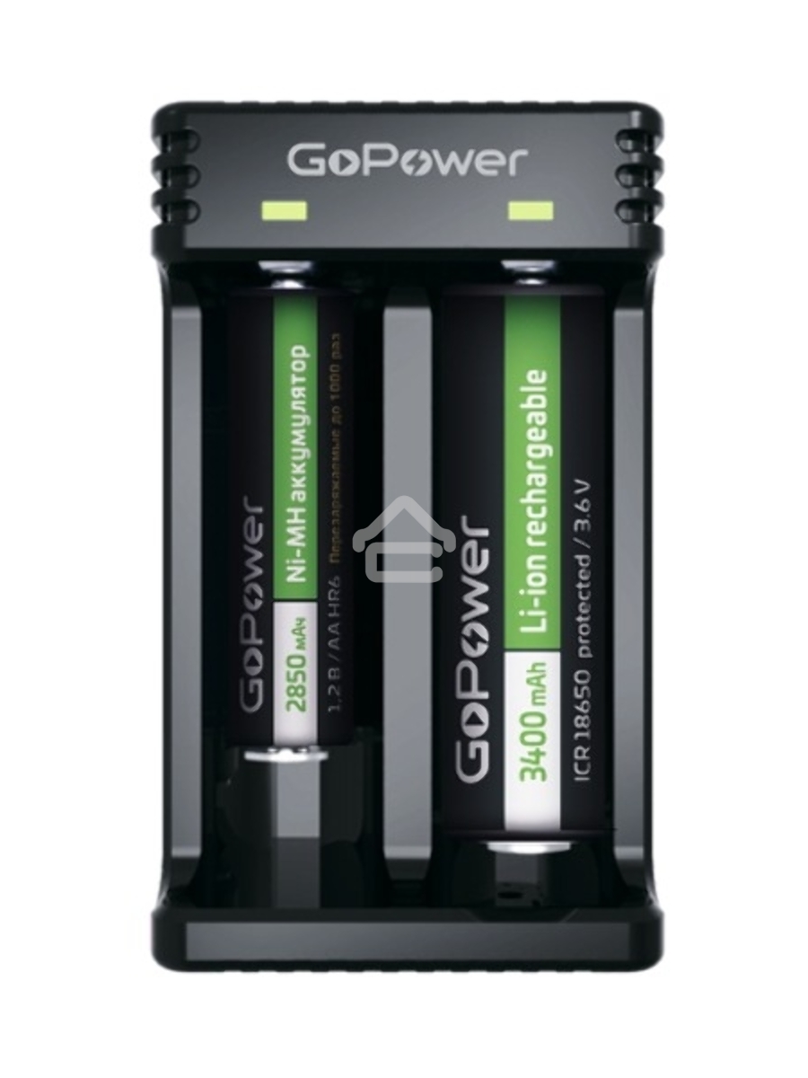 З/У для аккумуляторов GoPower LiCharger 4 Ni-MH/Ni-Cd/Li-ion/IMR 2 слота (1/100)
