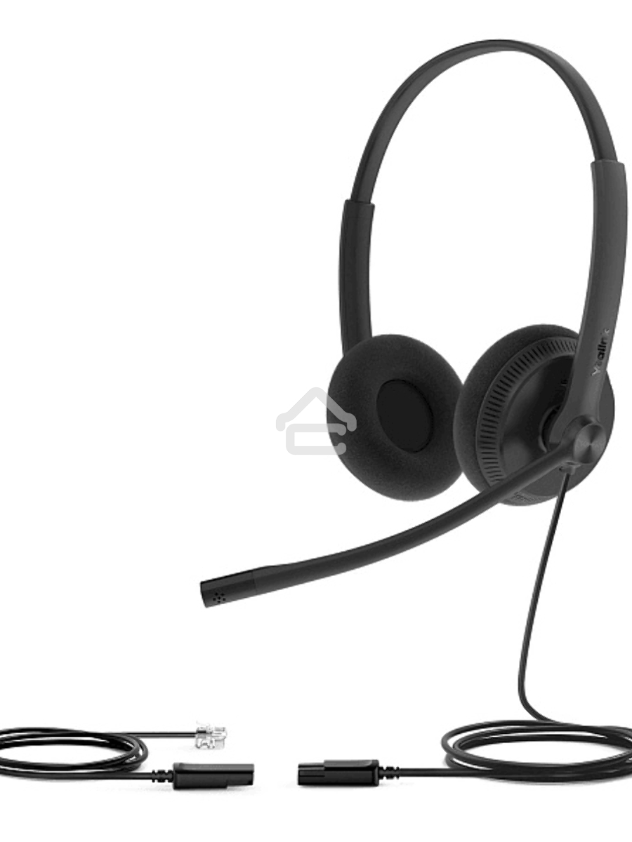 Гарнитура YEALINK YHS34 Lite Dual Дуо, Проводная, HD звук, QD, RJ9, шт