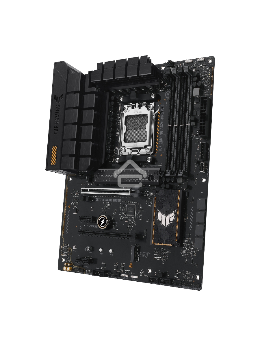 Материнская плата ASUS TUF GAMING A620-PRO WIFI, AM5, AMD A620, 4xDDR5, 4xSATA, 2xM.2, 1xPCI-E 4.0 x16, 1xPCI-E 3.0 x16, 2xPCI-E x1, 1xHDMI, 1xDP, 1x 2.5Gb LAN, 3xUSB-A 2.0, 2xUSB-A 3.2 Gen 2, 1xUSB-C 3.2 Gen 1, 5x3.5 мм, 7.1, ATX