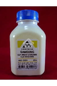 Тонер SAMSUNG CLP 300/315/320/325/360/415/500/510/600/610/660/CLX3300/3305 Yellow, (фл.45г.) AQC фас. Россия