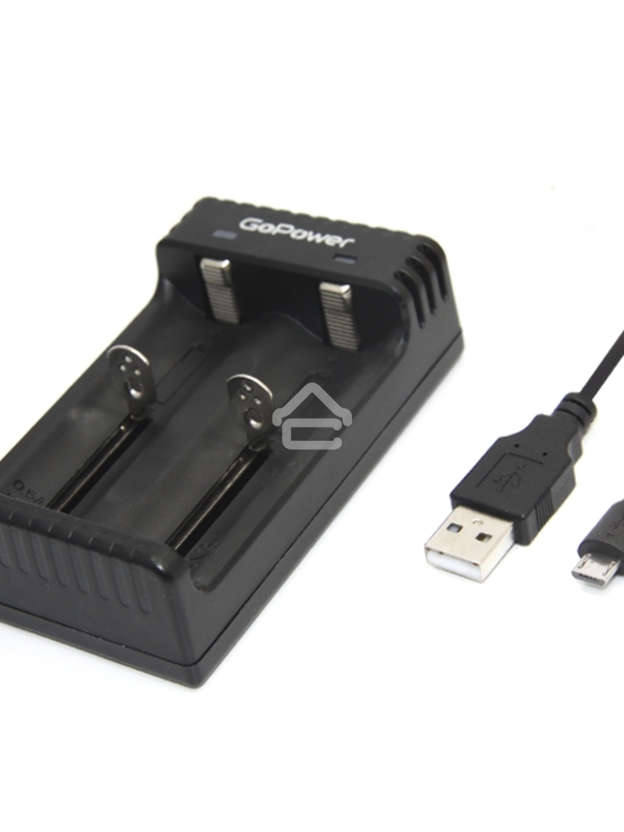 З/У для аккумуляторов GoPower LiCharger 4 Ni-MH/Ni-Cd/Li-ion/IMR 2 слота (1/100)