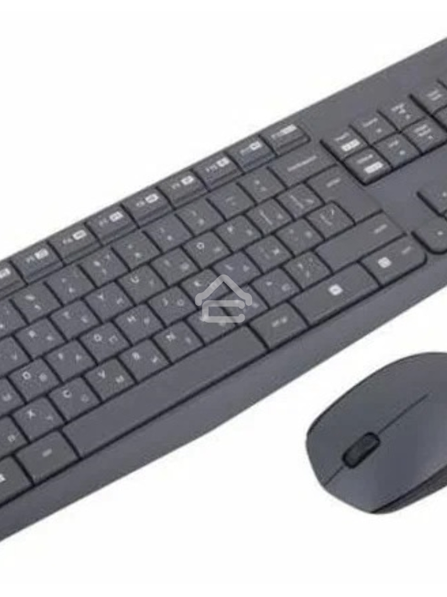 Клавиатура + мышь Logitech MK235 клав:черный мышь:черный USB беспроводная