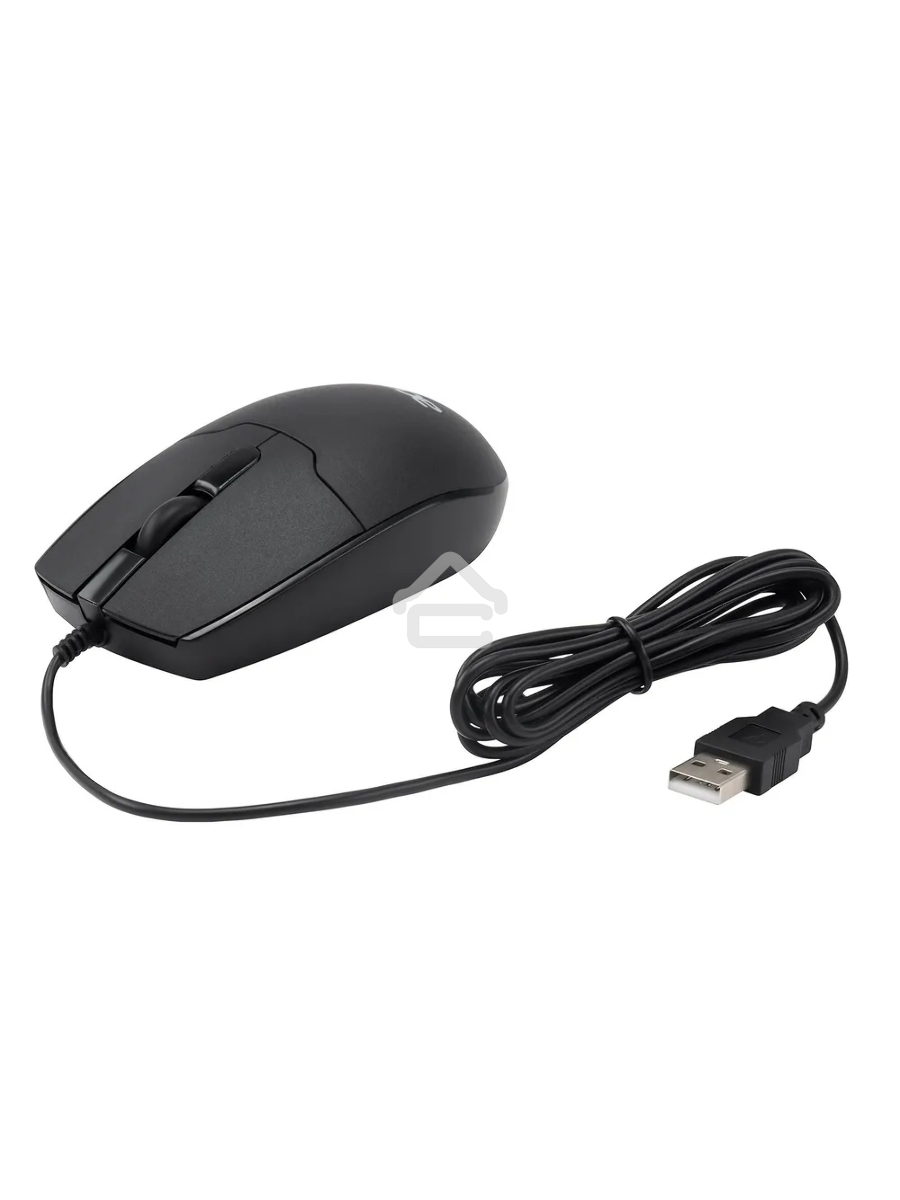 Мышь проводная Acer OMW126 черный, 1200 dpi, USB, кнопки - 3