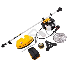 Триммер бензиновый Denzel DGT-430, 43см3, 2,5 л.с., неразъемная штанга, состоит из 2 частей