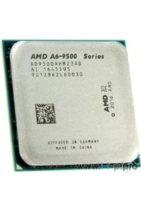 Процессор CPU AMD A6-9500 <AD9500AGM23AB> OEM (AM4, 3.5GHz up to 3.8GHz/1Mb, 2C/2T, Bristol Ridge, 28nm, 65W, Radeon R5 Series)