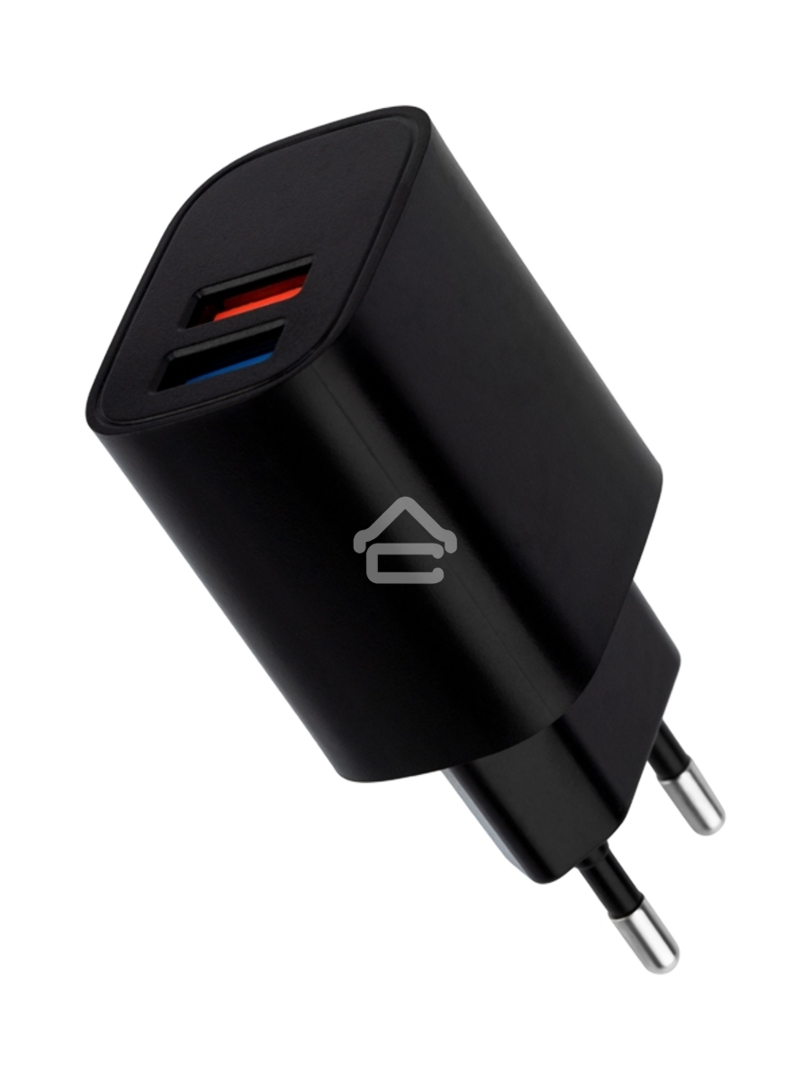 Сетевое зарядное устройство Rexant 2 x USB, 5V, 2.4 A, черный