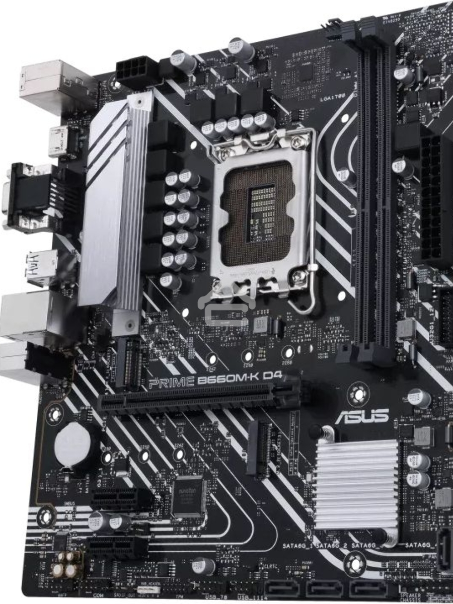 Материнская плата ASUS PRIME B660M-K D4, Socket LGA 1700, Intel B660, 2xDDR4, 4xSATA, 2xM.2, 1xPCIe 4.0 x16, 2xPCIe x1, 1xHDMI, 1xVGA, 1x 1Gb LAN, 4xUSB-A 3.2 Gen 1, 2xUSB-A 2.0, 3x3.5 мм, 7.1, mATX